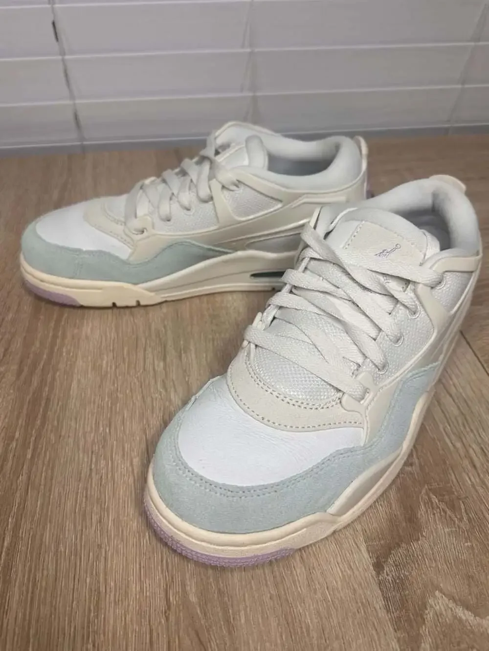 Air Jordan 4 RM Women's Sneakers - Sail/Summit White/Pale Ivory/Doll, Sz 7.5